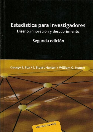 Libro Estadística Para Investigadores De George E. Box, J. S