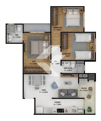 Imagem 16 de 18 de Apartamento São João Itajaí Alameda Jobim - 8572