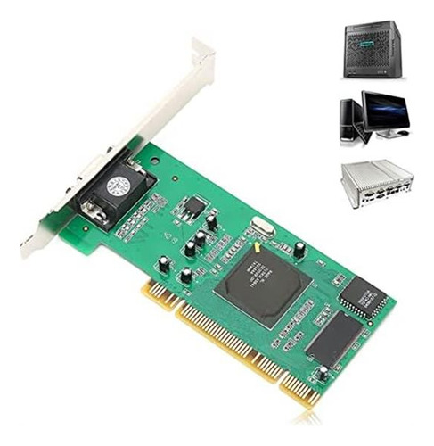 Tarjeta Gráfica Sanpy Pci Vga 8mb, 32 Bits, Múltiples Visual