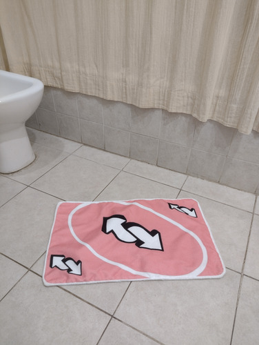 Alfombra De Toalla Para Baño - Diseños Varios Rosa Uno
