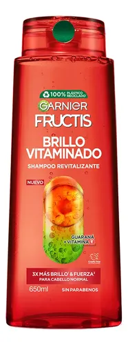 GARNIER FRUCTIS FUERZA & BRILLO Shampoo – Für Starkes & Glänzendes Haar, 1000 Ml