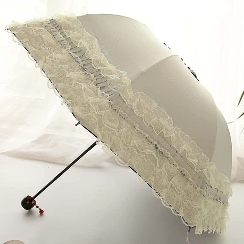 Guarda-chuva de proteção solar de renda Uv Color 3695100041666667