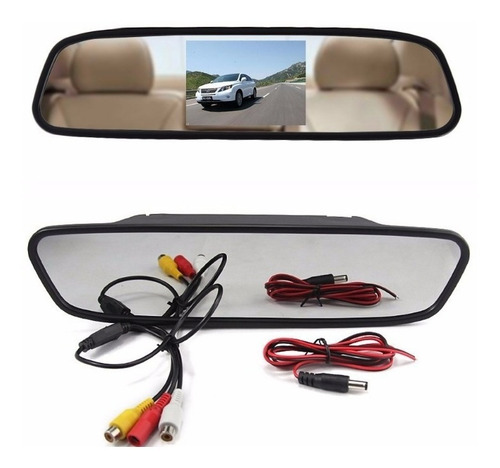 Imagem 3 de 6 de Retrovisor Com Display E Camera De Ré 2 Em 1 Vw Amarok