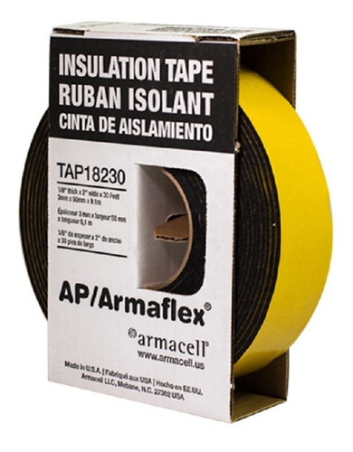 Cinta Aislamiento Armaflex 1/8 X 2 X 9.1m | 1 Pza