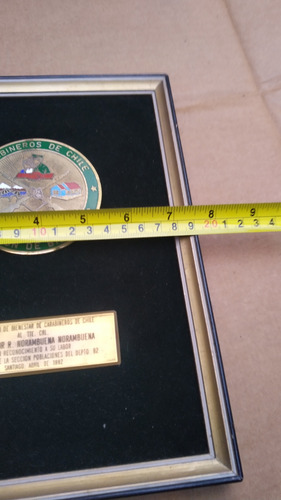 Placa Antigua Carabineros Bienestar (Usado)