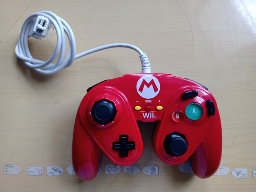 Control Classic Wired Fight Pad Mario Para Wii U Y Wii