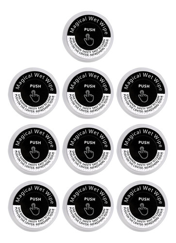 Toalla Comprimida Suave Mini Tejido De Moneda 10 Granos