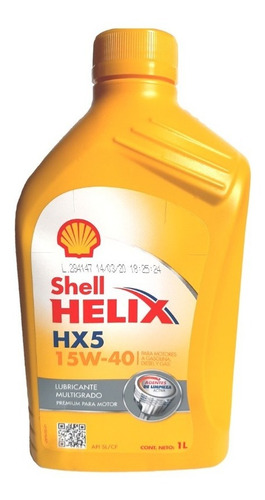 Aceite Mineral Shell Helix Hx5 15w40 Sl