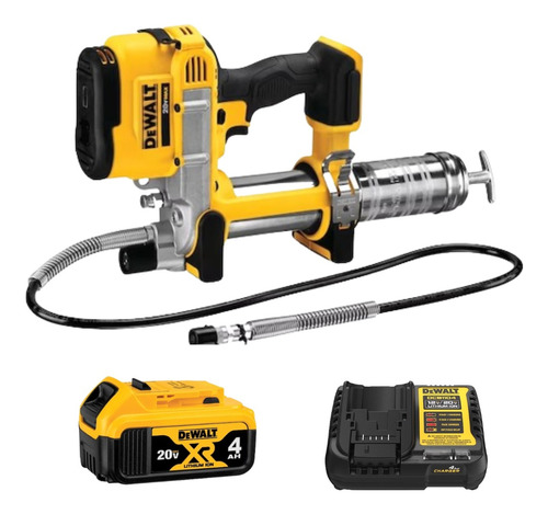 Engraxadeira Bateria 20v 4ah Dcgg571b Dewalt + Carreg Rapido