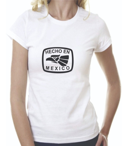 Playera Logo Hecho En México Para Dama