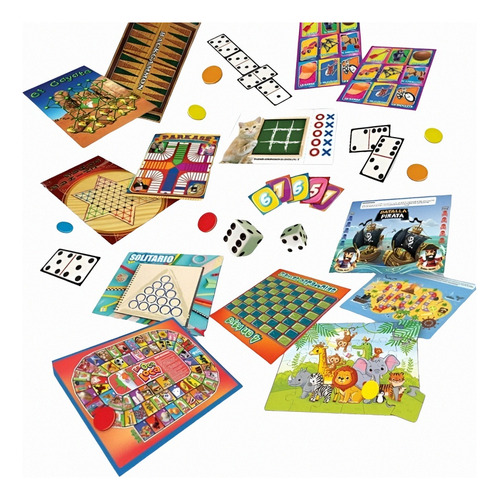 Multijuegos Clásicos, Juego De Mesa Familiar, Cree Recuerdos