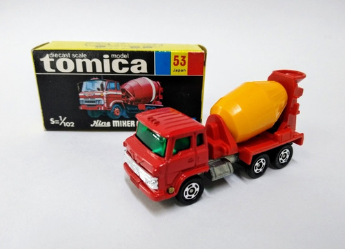 Tomica Hino Mixer Car N° 53 Sin Rodar Caja Original Japan 