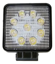 Comprar Faro Auxiliar Cuadrado 12-24v 9 Led 27w Agro Vehículo