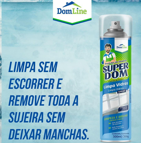 3 Limpa Vidros Super Dom