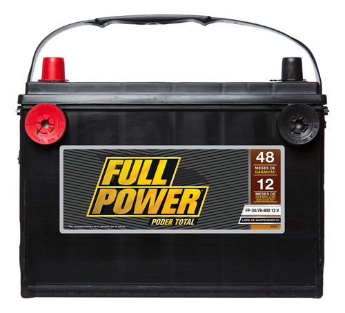 Acumulador Fullpower Modelo Fp-34/78-800. Entrega  Cdmx.