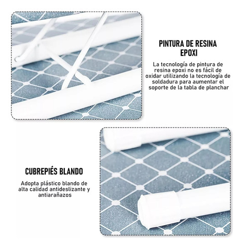 Tabla Burro De Planchar Altura Ajustable Con Soporte 42in