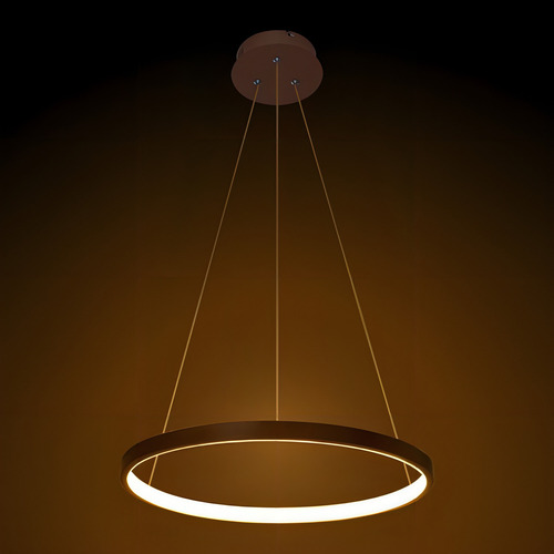 Lustre Pendente Anel Cobre 1 Arco 20w 40cm Led 127/220V St459
