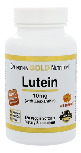 California Gold - Luteína Com Zeaxantina 10 Mg 120  Cápsulas