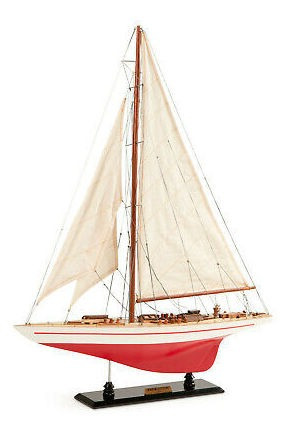 Endeavour L60 Red White Yacht Wood Model 24  Americas Cu Ccj