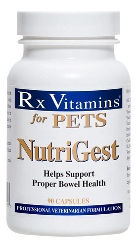 Nutrigest Para Mascotas Rx Vitamins 90 Cápsulas