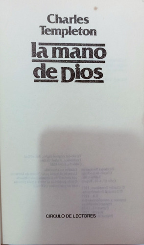 La Mano De Dios Charles Templeton