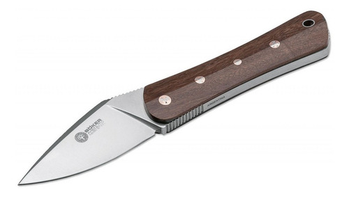 Cuchillo Boker Arbolito Lobo Marron Hoja 7cm Inox Con Vaina