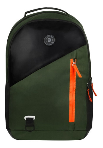 Mochila Discovery Channel Urbana De Viaje Reforzada Premium Color Verde oscuro