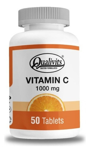 Qualivits Vitamin C 1000mg X 50 Tabletas Sabor Natural