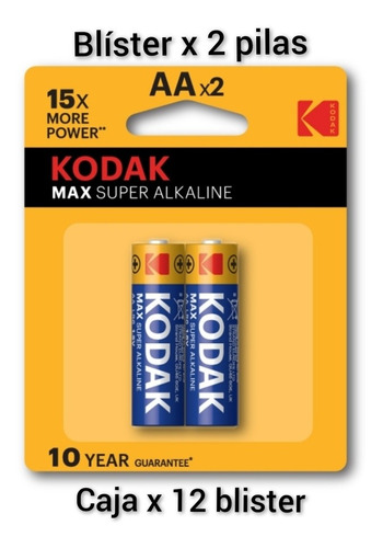  Aa Kodak Por Blíster De 2 Unidades