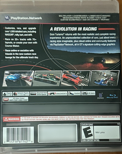 Volante Ps3 + Gran Turismo: 5 - Ps3 + Playstation Move (Usado)