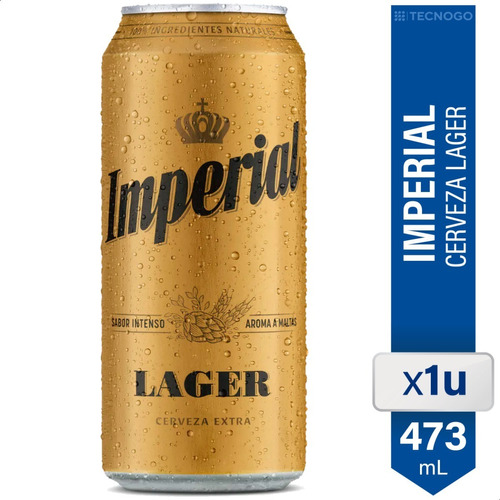 Cerveza Imperial Lata 473ml Lager Rubia Bebidas Especial