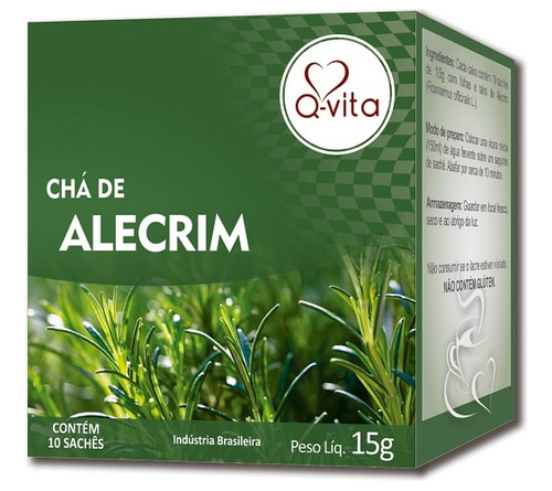 Chá De Alecrim Sachê Premium 15g Qvita