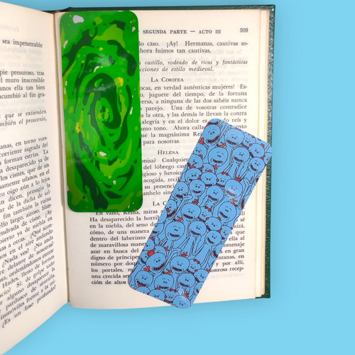 Separadores Para Libros Colección Rick & Morty Multicolor Rick Y Morty 1