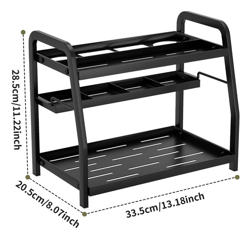 Bathroom Tiered Storage Rack Makeup Perfume Holder For Home