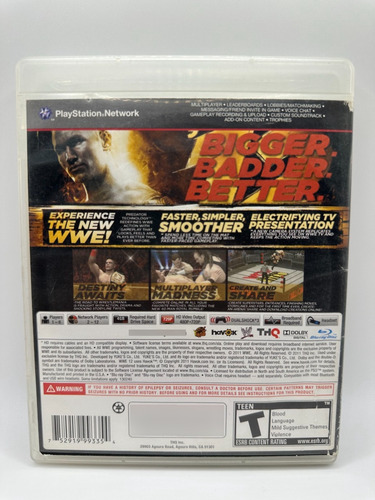 Wwe 12 - Ps3 (Reacondicionado)
