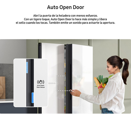 Heladera Samsung Rs23cb760a41bg Inverter Clean Navy