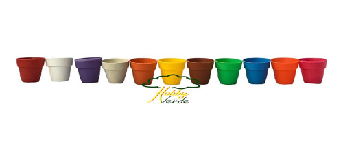 Imagem 8 de 9 de Vaso Plástico Pote 4 Colorido Artesanato Plantas Mudas 50 Ud