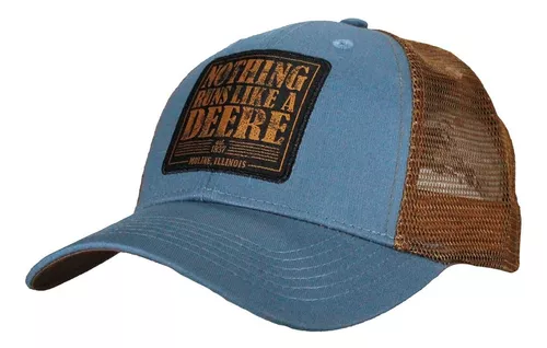 John Deere Gorra Original Azul Marino Y Beige Con Malla