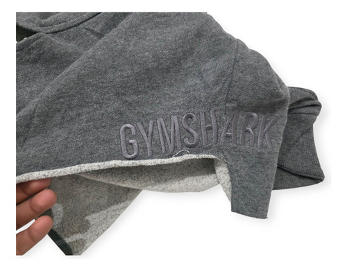 Sudadera Corta Gymshark Chico S Color Gris (Usado)