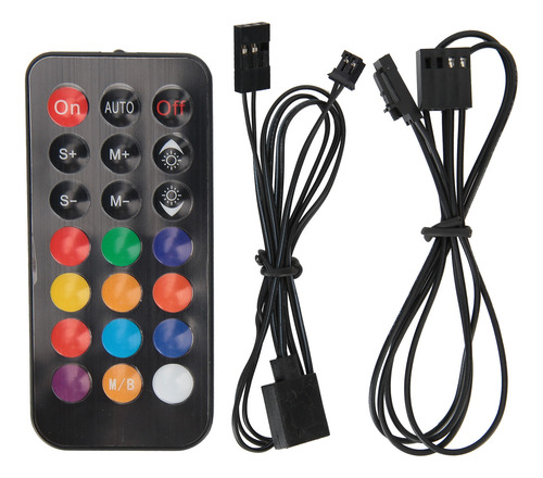 Controlador Remoto Inalámbrico 2 En 1 Case Fan Hub Pwmargb P