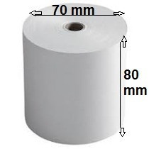 Rollo De Papel Químico Hoja Doble 80mm X70mm