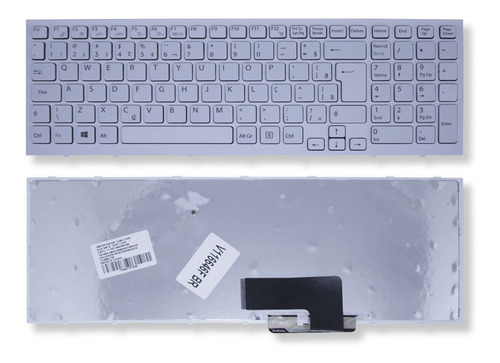 Imagem 1 de 5 de Teclado Para Notebook Sony Vaio Vpc-eh Pcg-71911x V116646fbr - Marca Bringit