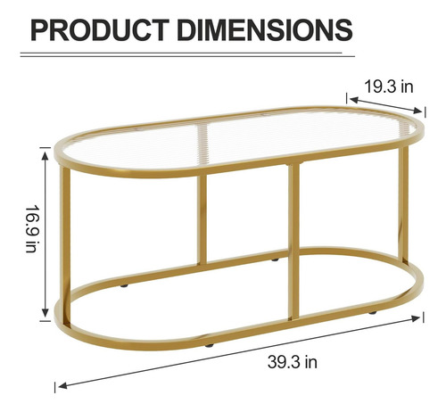 Mesa De Café Mesa De Café De Vidrio Dorado Para Sala De Mesa