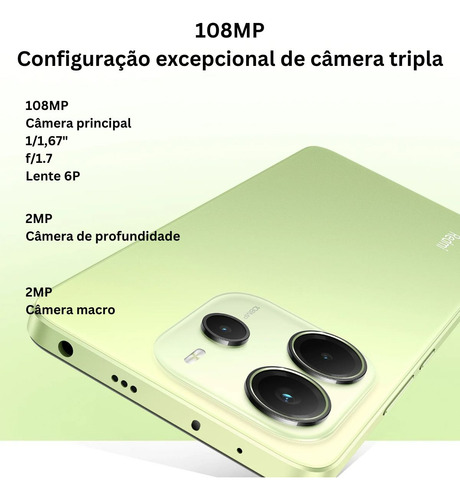 Celular Xiaomi Redmi Note 14 128gb 6gb Ram Lançamento 2025