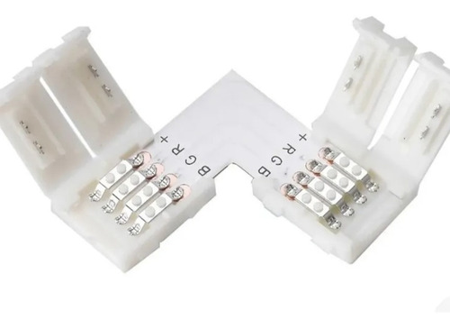 Conector L Para Tiras Led Rgb X1 4pin