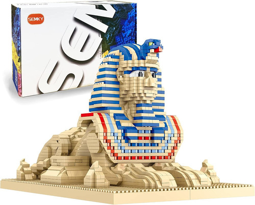 Semky Micro Mini Blocks Pharaohs Sphinx Famous Landmark Mode