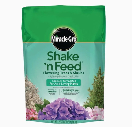 Miracle-gro Para Hortencias Azaleas Arboles Y Arbustos 3.6kg