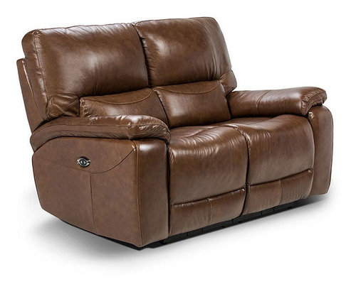 Rosen Sofa Reclinable Poch 2c Cuero Tabaco