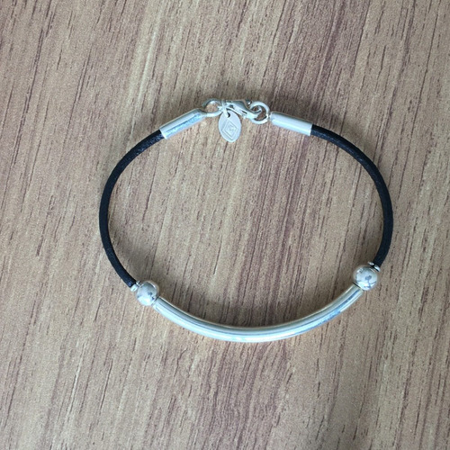 Imagen 6 de 10 de Pulsera De Piel Con Plata 925 Para Hombre De Agálea Joyería