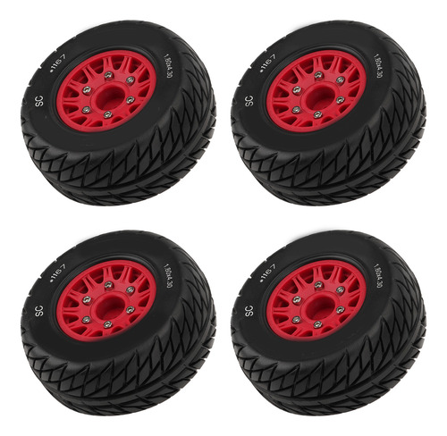 Llantas Rc Wheels 1:10 Cortas Para Camiones, Amortiguación F